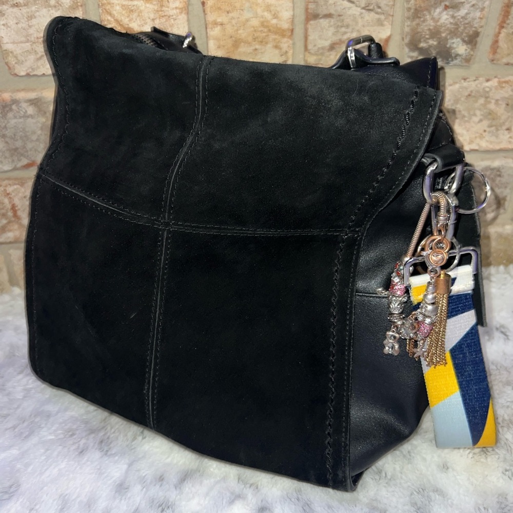 Black suede Bag/MODA LUXE